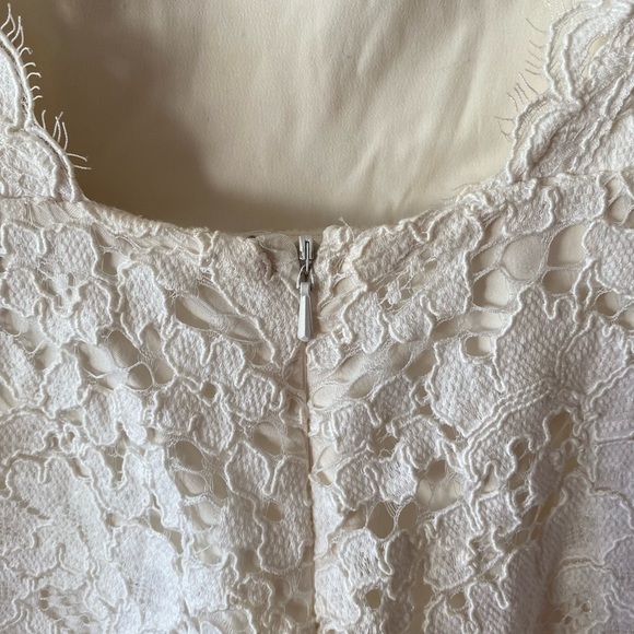Alexis Delfine Saint Lucia Cap Sleeve Lace Romper Size S White Lace Romantic - Picture 6 of 11